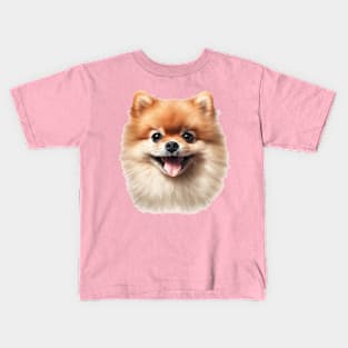 Pomeranian Portrait Kids T-Shirt